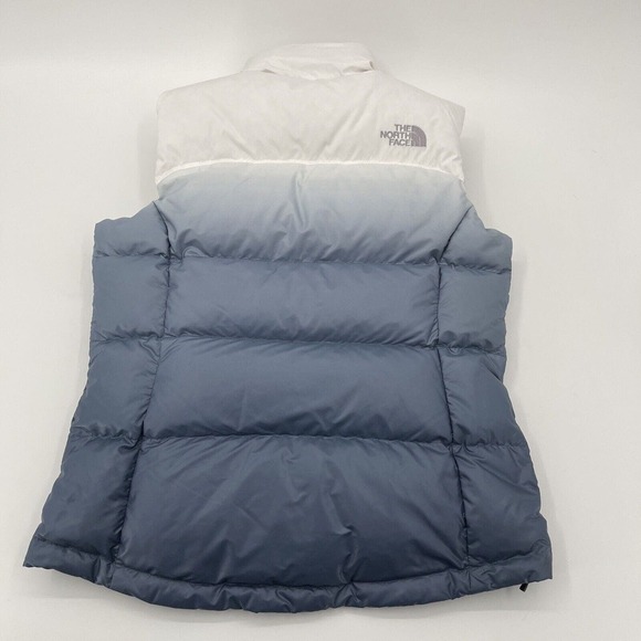 The North Face 700 Down Fill Ombre Puffer Vest Womens Small Blue - Picture 9 of 10